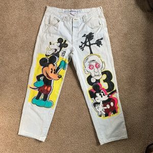 Hand Painted Vintage Disney Jeans
